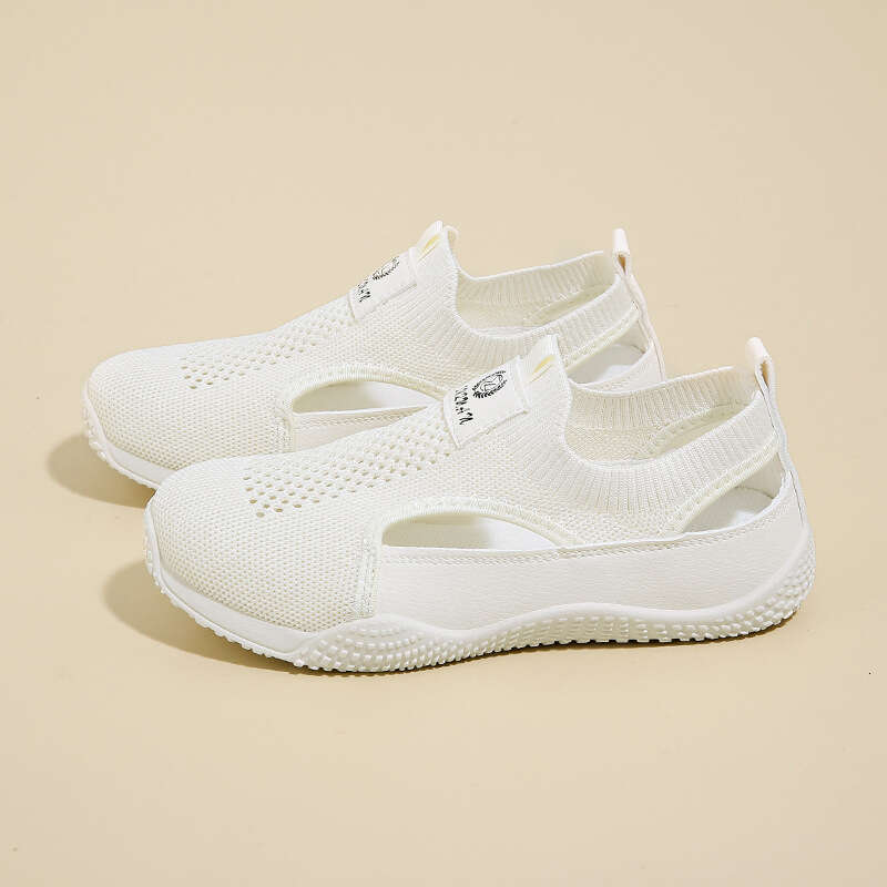 Spring New Korean Style Ins Student Casual Sports Hollow Out Sneakers Street Shooting 2025 White Shoes Free shipping Female K1506