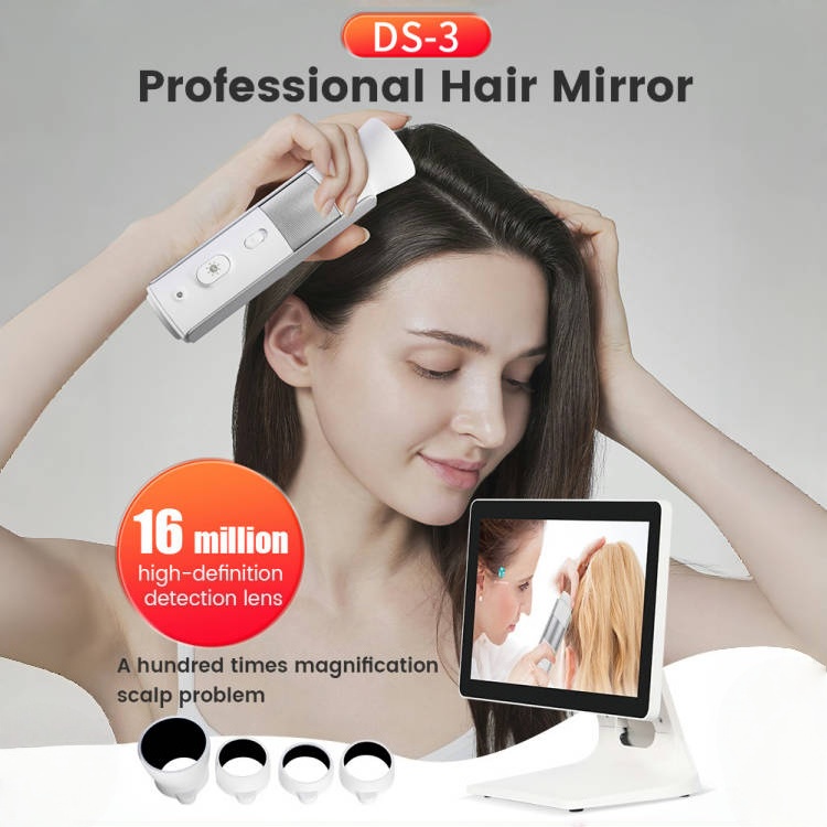 Multi Spectral DS-3 Professional Hair Mirror With screen Scalp image analysis A hundred times magn-ification scalp problem