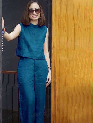 Summer New Sleeveless Sports Casual Short Loose T-Shirt And Long Pants Two-Piece Set For Women B5