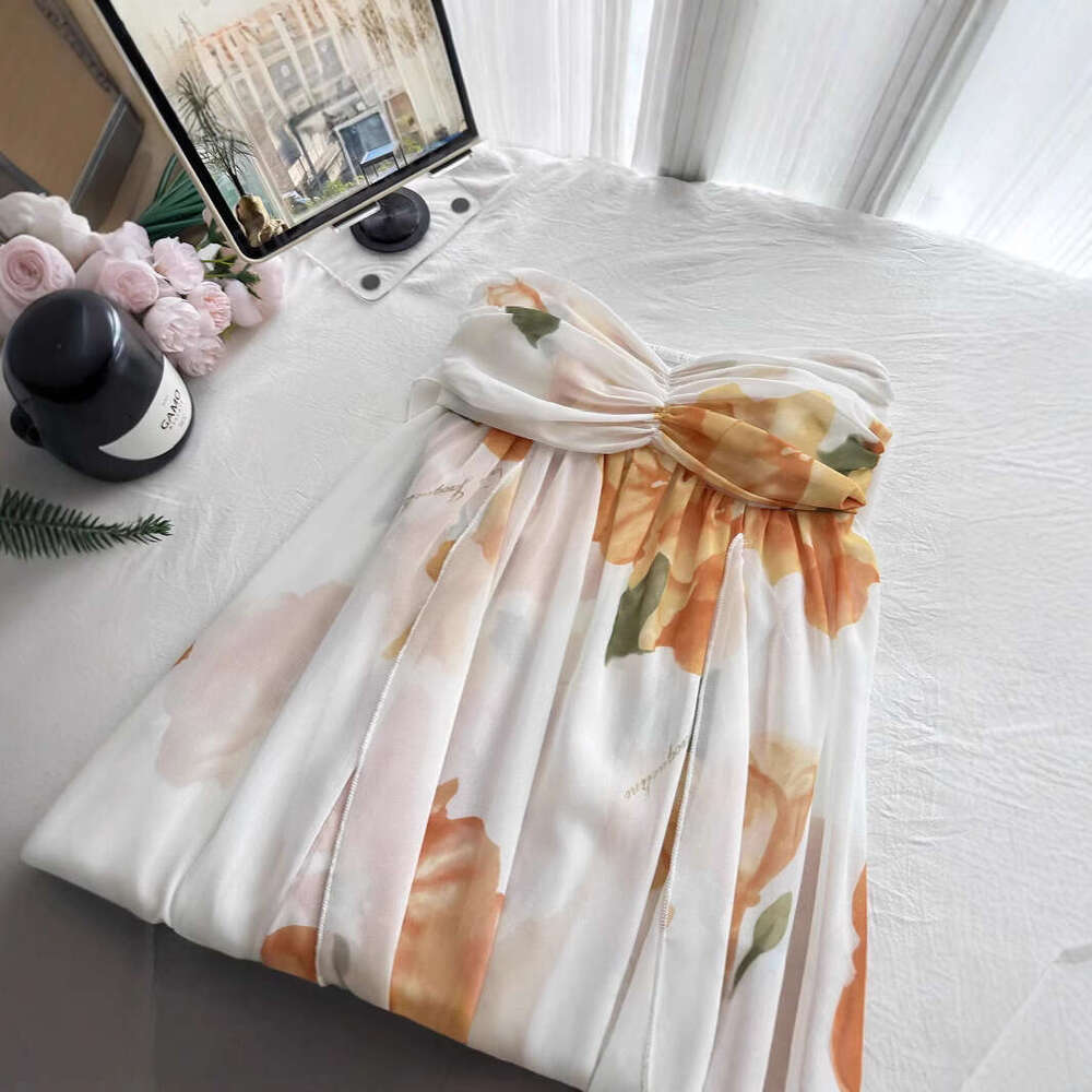 Sexy Backless Halter Lace For Women Summer New Beach Vacation Floral Print Maxi Dress B5