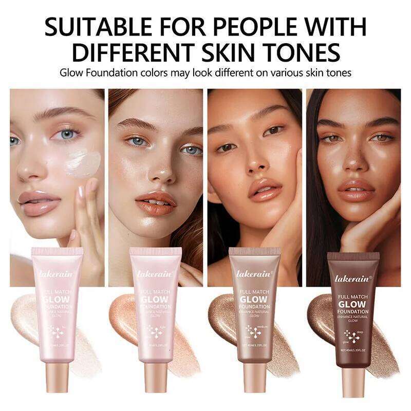 Gloss Liquid Foundation Lasting Concealer Full BB Cream Face Highlighter Corrector High Coverage Base Makeup Cosmetics X250718