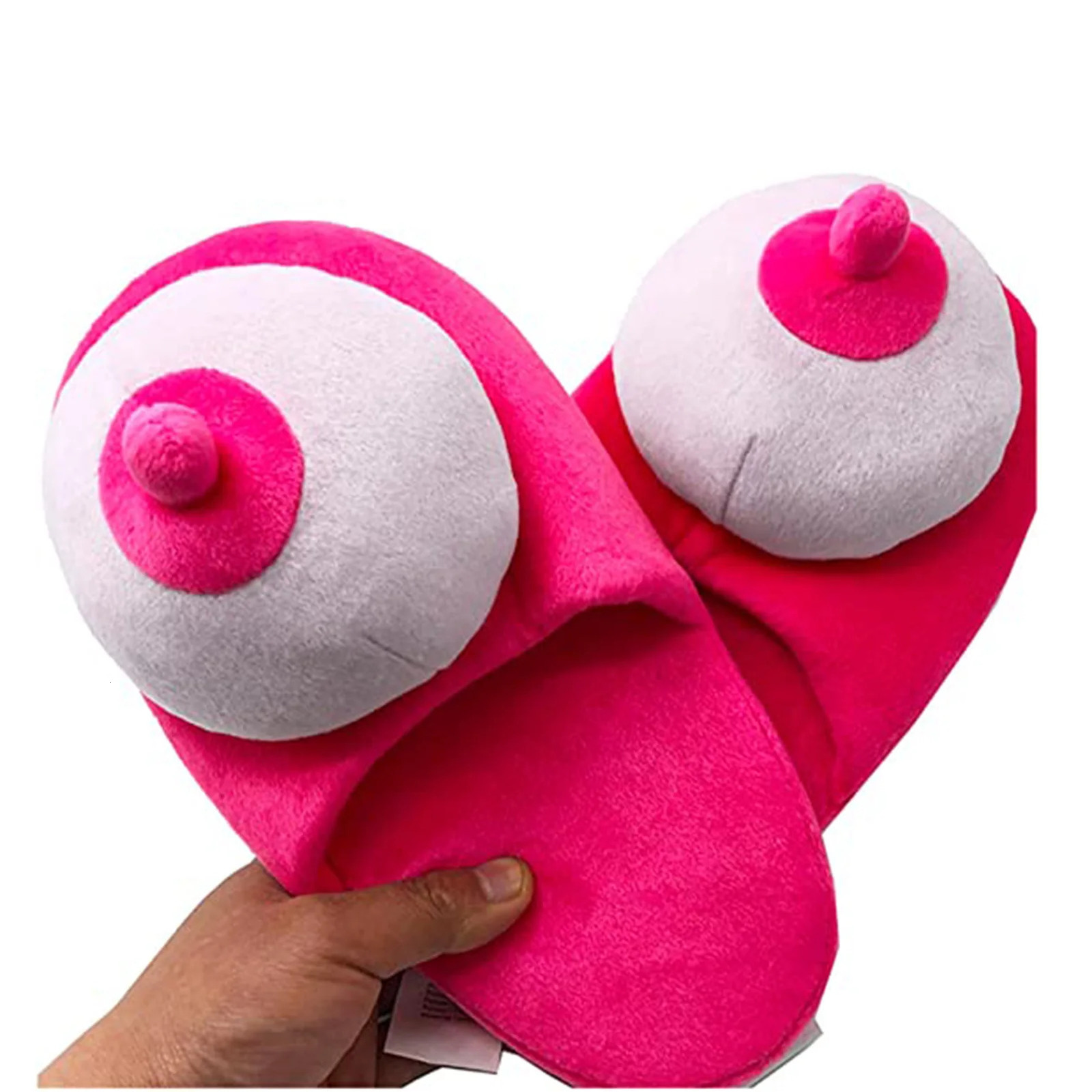 Creative Fun Breast Style Slippers Humorous and Unique Gift for Christmas Birthday Year H9 250717
