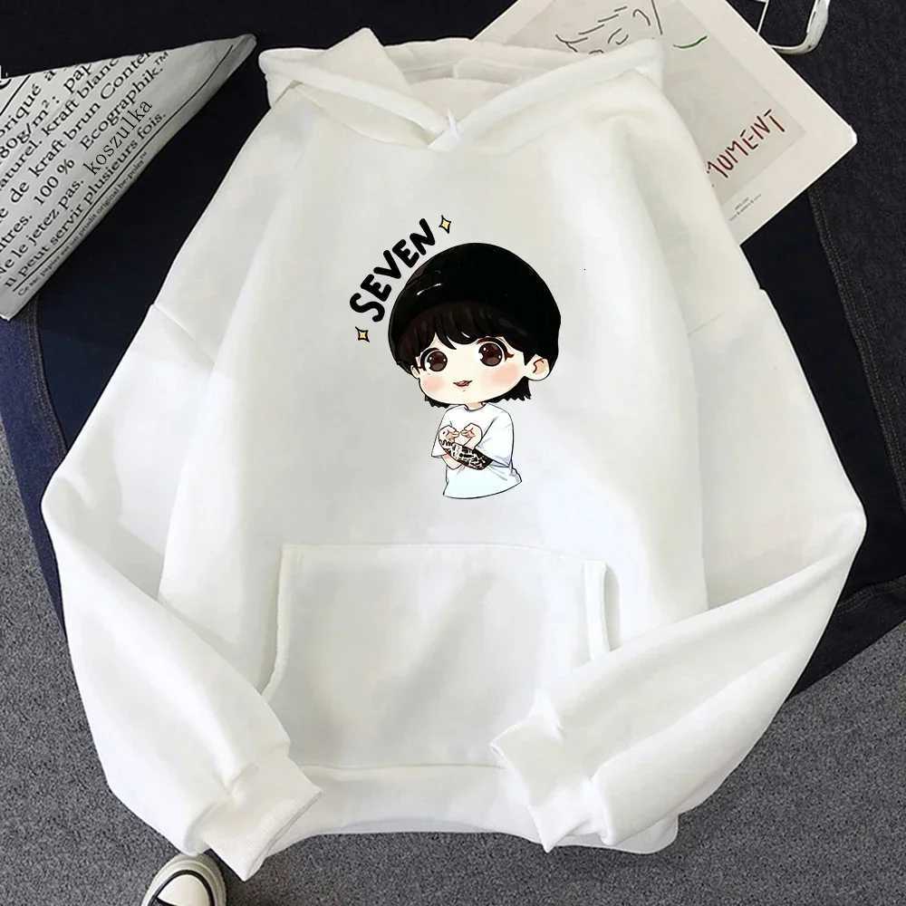 Jungkook Seven Hoodie Women Harajuku Aesthetic Funny Kaii Hoodies Unisex Autumn Winter Casual Fce Pullover Sweatshirts Tops XJ250717