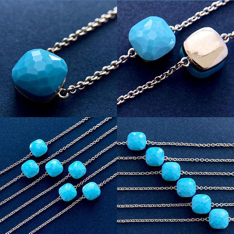 Korean Minimalist INS Style Candy Color Multi-Faceted Crystal Bracelet for Women Personalized Design Hand Jewelry Gift