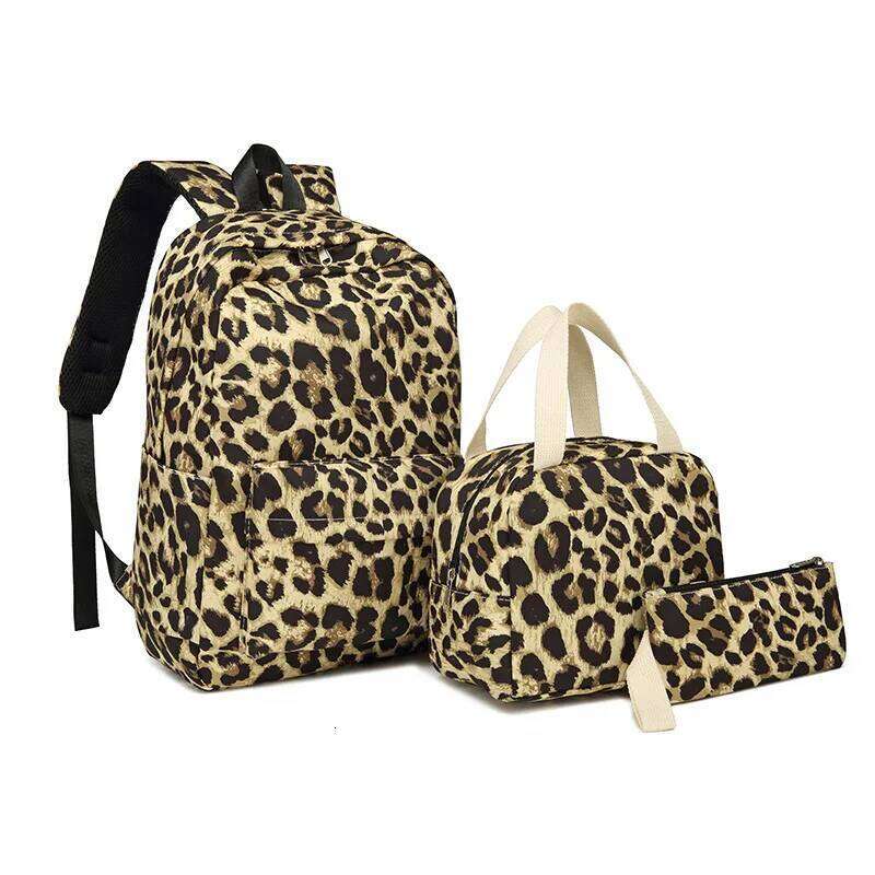 3Pcs Set Rainbow Printing Bags Backpacks Schoolbag Fashion Kids Lovely Backpack For Children Girls School Bag Student