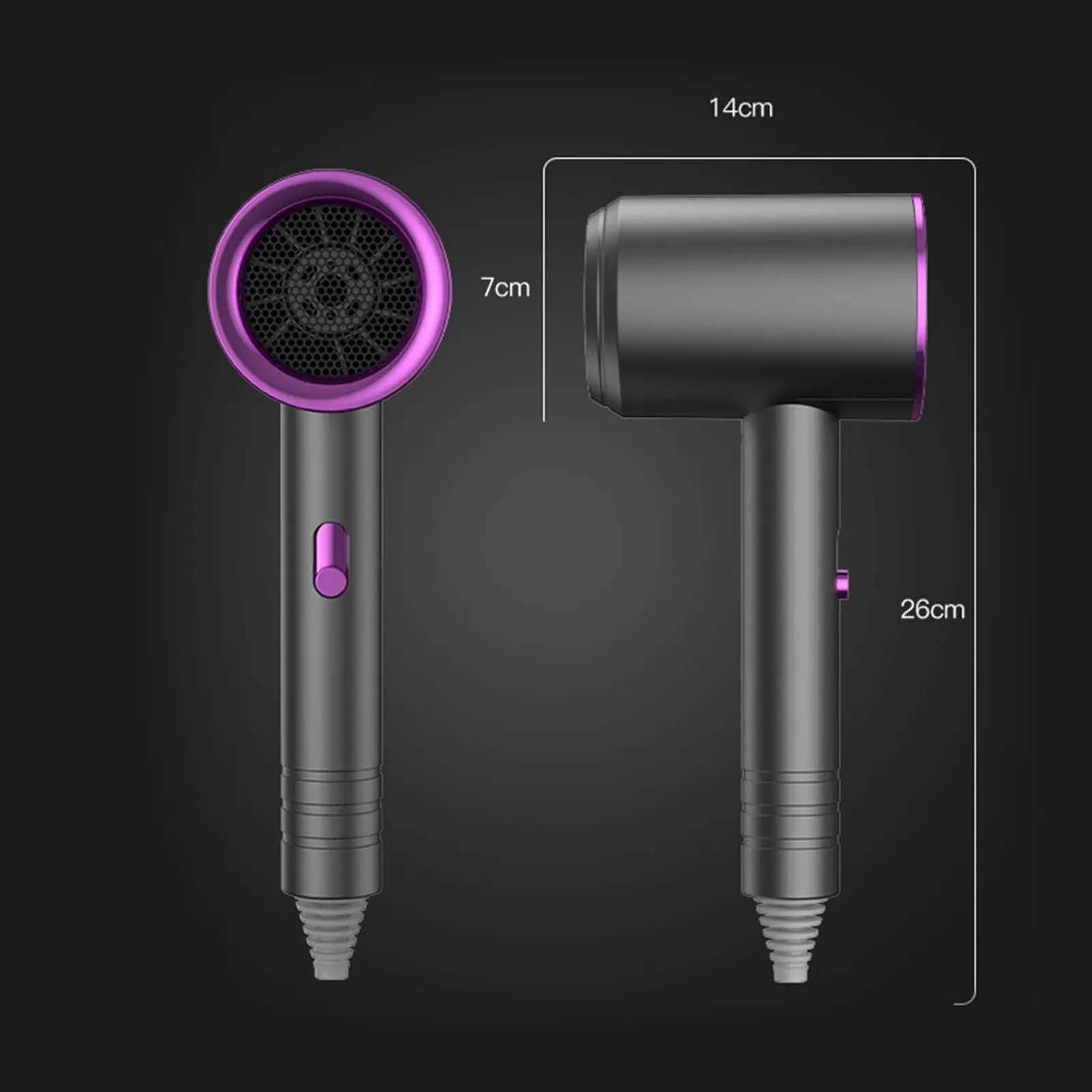 New High-Speed Hair Dryer 800W High-Power Negative Ion Ultra Silent Recommended Professional Hair Dryer for Home Hair Salons W250718