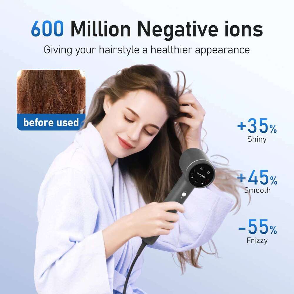 Professional bladeless 120v professional negative ion 1400w fast drying travel home hair dryer