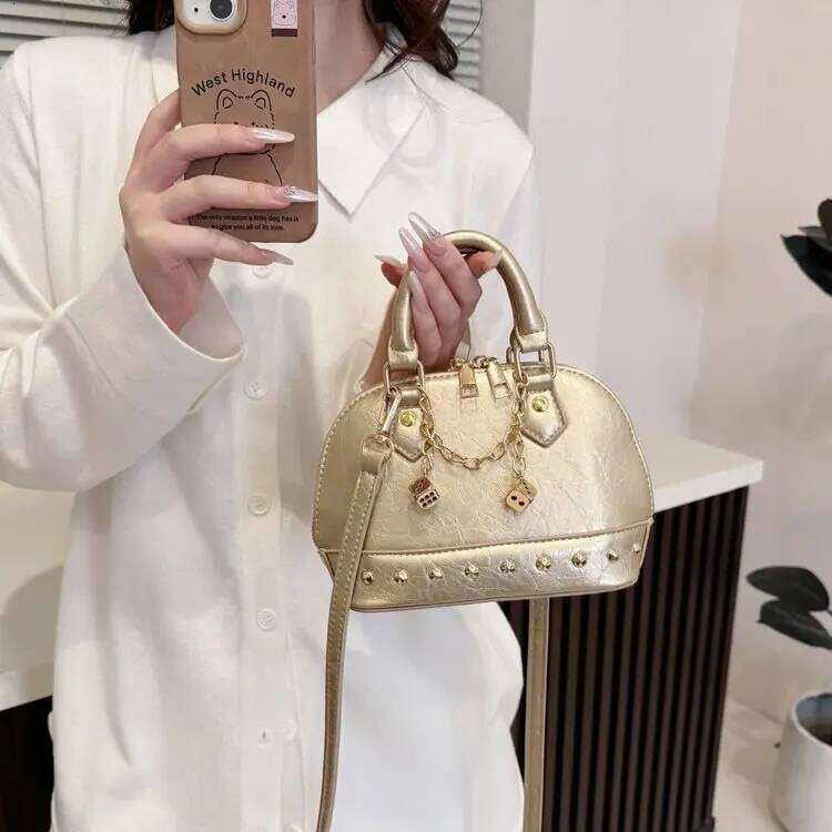 Designer Bags 2025 Shell Shoulder Bag Women's European Textured Detachable Strap Day To Night Work Purse Office Essentials" Luxury Bag