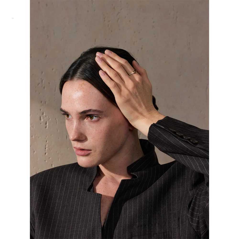 678# Chic Stainless Steel Zirconia Inlaid Cross Love Ring Tarnish Resistant Delicate Daily Fashion Jewelry Quality X250718