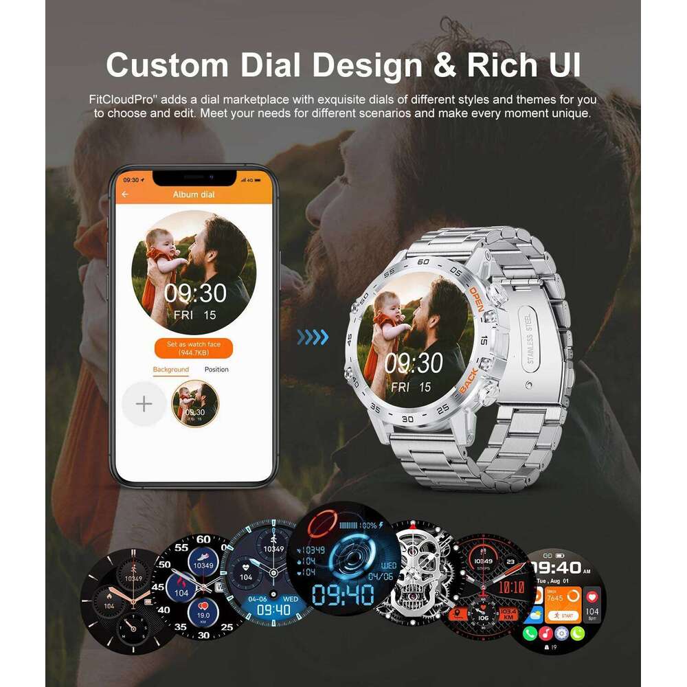 LIGE New1.39" Bluetooth Call Smart Watch Men Outdoor Sport Fiess Heart Rate Health Monitoring Smartwatch for Android IOS Phone free shipping
