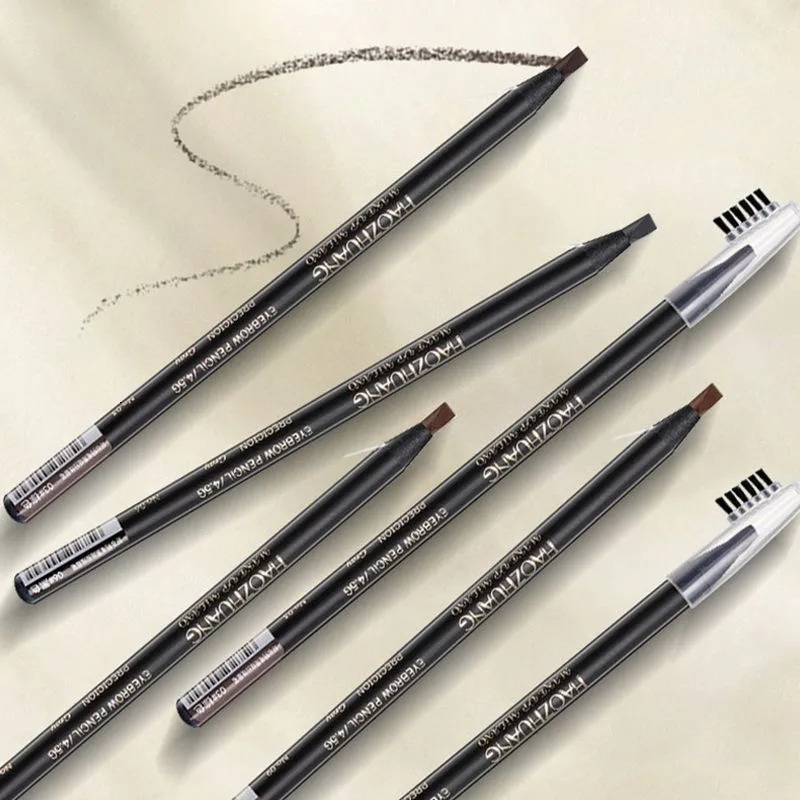 Hard Microblading Eyebrow Pen Natural Wild Brows Eye Brow Definer Enhancers Pencil Waterproof Long Lasting 250712