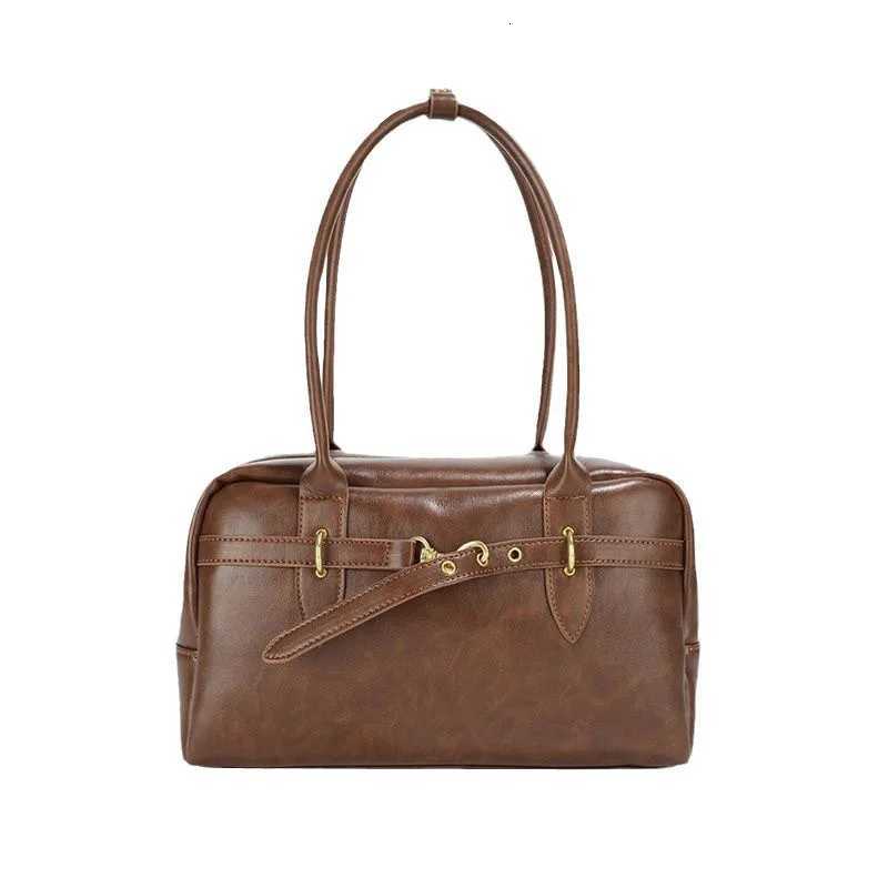 2025 PU Leather Mens Shoulder Underarm Bag Fi Popar Handbag Fem Daily Casual Commuting Bost Bowling Bag for Men Y250718