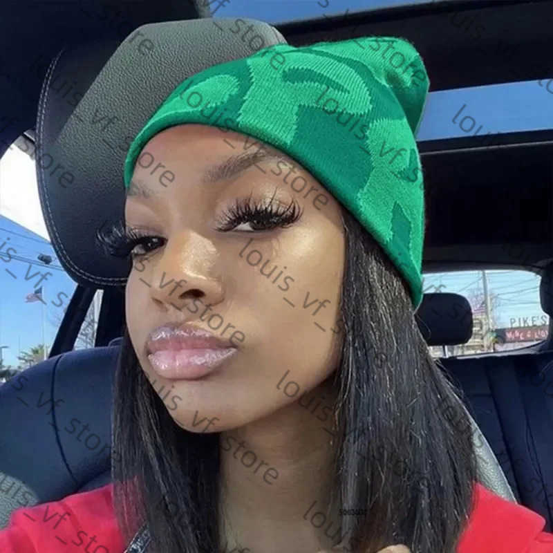 2025 NEW Y2K Culpa Beanies Hat with Rhinestone for Women Men Beanies Hats Hip-hop Soft Stretch Warm Knitted Cap H250718