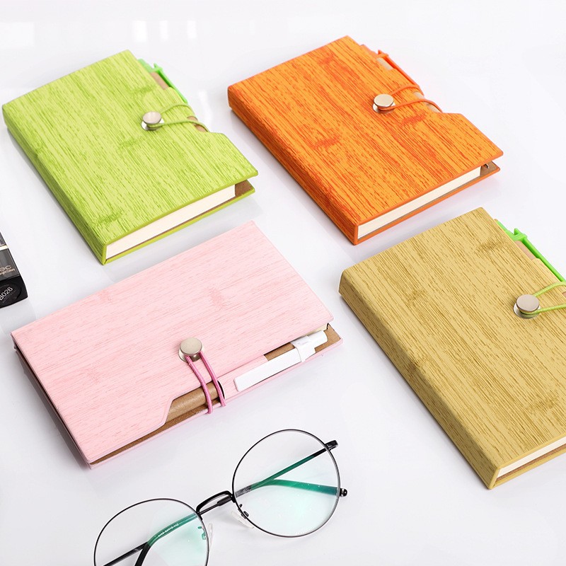 Elegant Business Organizer Notebooks With Removable Post-it's & Personalized Logos