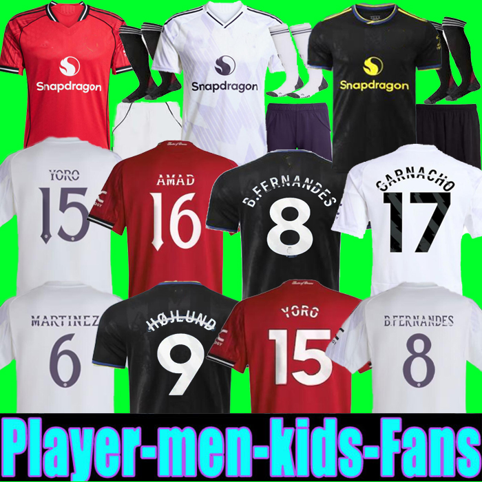 2025 DE LIGT HOJLUND MAINOO MOUNT football shirt Soccer Jersey Pre match Stone Roses MARTINEZ CASEMIRO B. FERNANDES 25 26 kit kids YORO AMAD CUNHA MBEUMO SESKO S-2XL