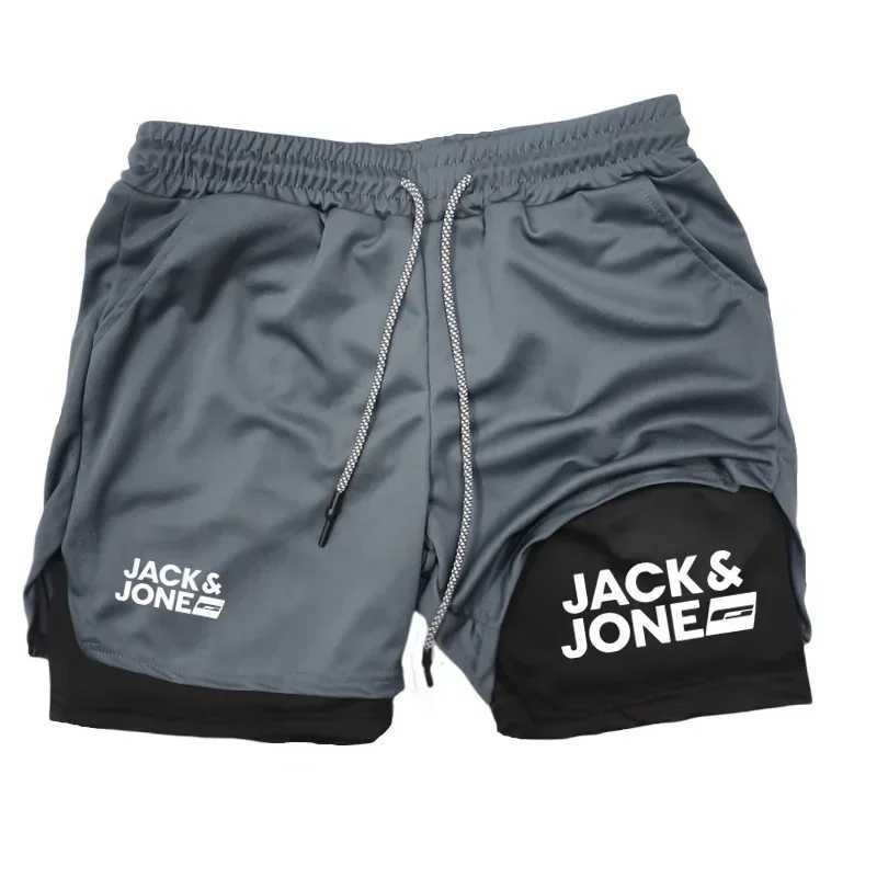 Summer Jack and Jones Running Shorts Men 2 in Sports Jogging Fitness Shorts Training Quick Dry Mens Gym Men Shorts Sport Short W250718