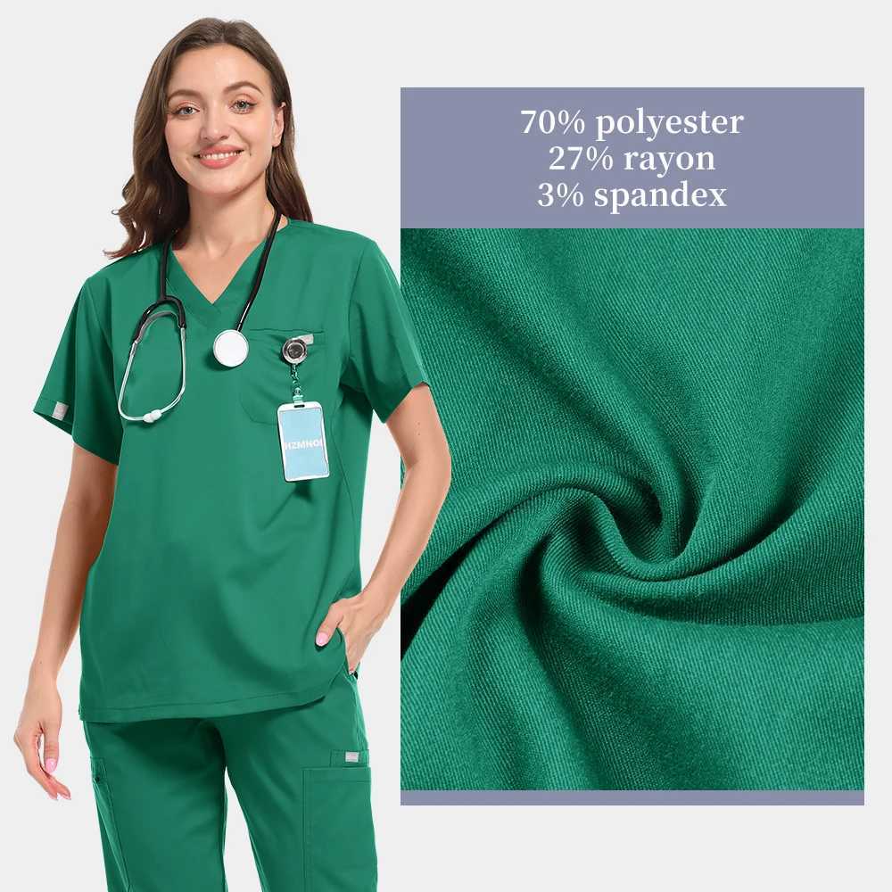 Multicolor Unisex Short Sleeved Pharmacy Nurse Uniform Hospital Doctor Workwear Oral Dental Surgery Uniforms Medical Scrubs Sets Z250718