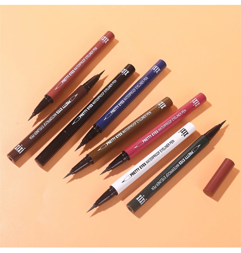 Professional Fast Dry Smooth Waterproof Eyeliner Pencils Eyes Brown Black Color Pigments Liquid Eye Liner Pen Make Up Tools 250717