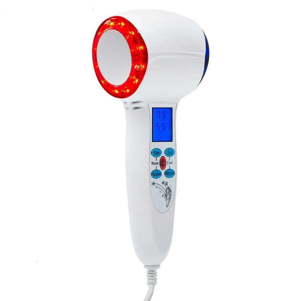 Portable Hot Cold Blue Red Led Light Facial Massage Hammer