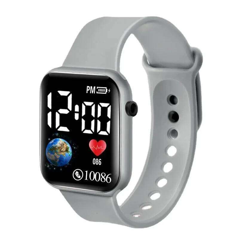 free shipping New Student Square Digital Wristwatches Couple LED Sports Fashion Children Led Electronic Watches free shipping