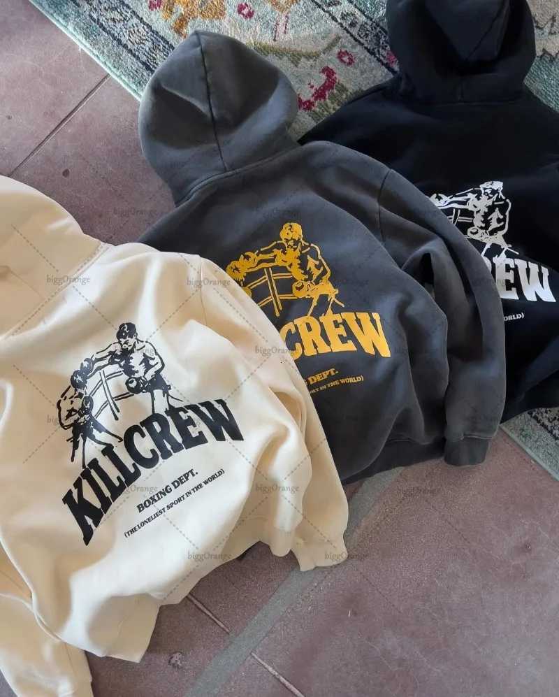 American Street Hip-hop Retro Harajuku Y2K Casual Loose Hoodie Men Letter Design Punk Rock Fashion Cotton Oversized Top Women X250718