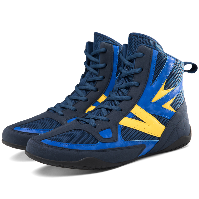 Boxing shoes Sanda shoes training shoes high top squat shoes wear-resistant non slip and breathable