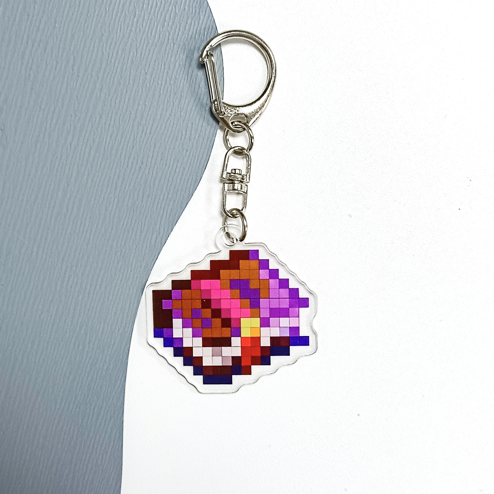 10pcs/lot My World 3D Cartoon Surrounding Acrylic Keychain MC Undead Totem Diamond Sword Enchanted Wholesales Gold Apple Student Bag Pendant Small Toy