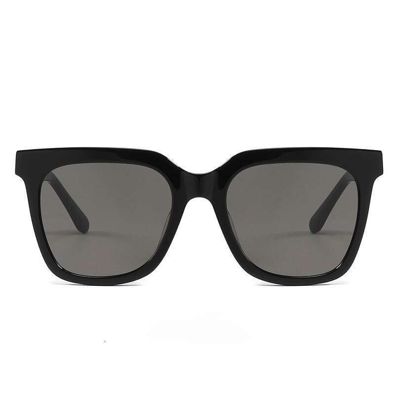 DHsunglasses Trendy Oversized Sun Glasses - UV400 Protection Polarized Square Frame in Caramel/Milk Tea Colors (Model 9023)