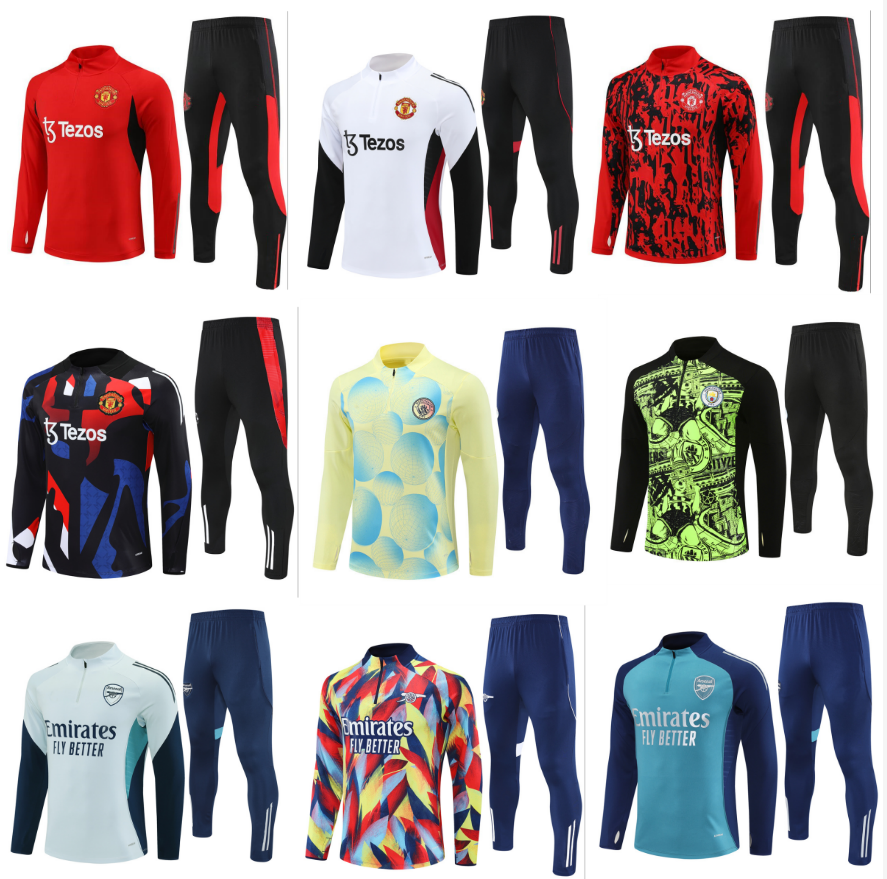 2024 25 26 arsen RASHFORD Uniteds tracksuit 25 26 City Antony football kits training suit survetement chandal adult boys tracksuits jogging sets futbol