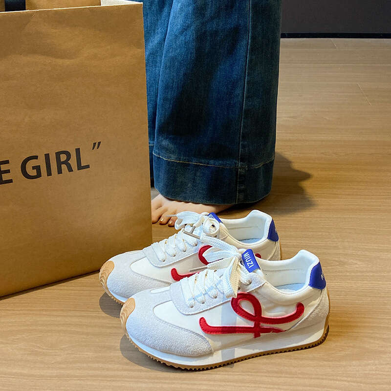 Round Free shipping Toe Cute and Ugly Forrest Gump for Women 2025 New High-End German Training Shoes Student Sneakers CL001