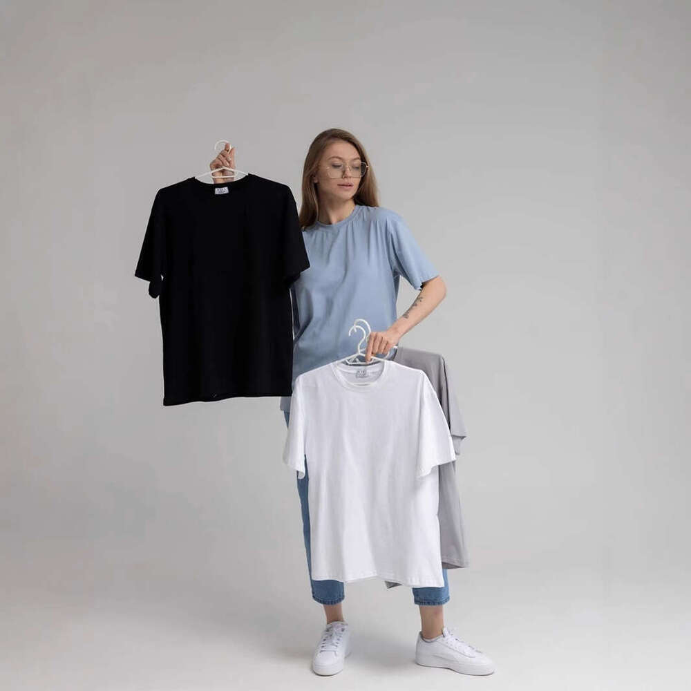 100% Crew Neck Solid Color Versatile T-Shirt For Women Spring Summer New Pure Cotton Short Sleeve Top B5