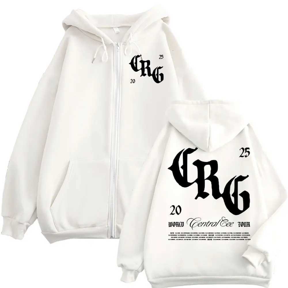 Rapper Central Cee Zipper Hoodie Cant Rush Greatness World Tour 2025 Zip Up Sweatshirts Mens Womens Hip Hop Fashion Pullovers X250718