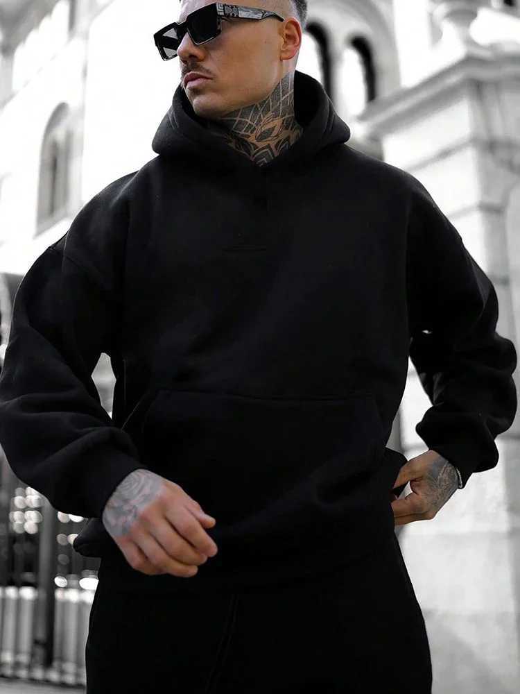 Autumn and Winter Fashion English Letter Printed Hoodie 100% Cotton High Quality Mens Casual Sports and Fitness Clothing XJ250714