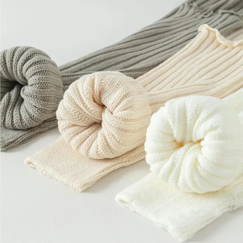 2025 Spring Lolita Leg Warmers Socks Female Knitted Warm Foot Cover Women Warmer Lady Autumn Crochet Heap Socks Boot Cuffs 250717