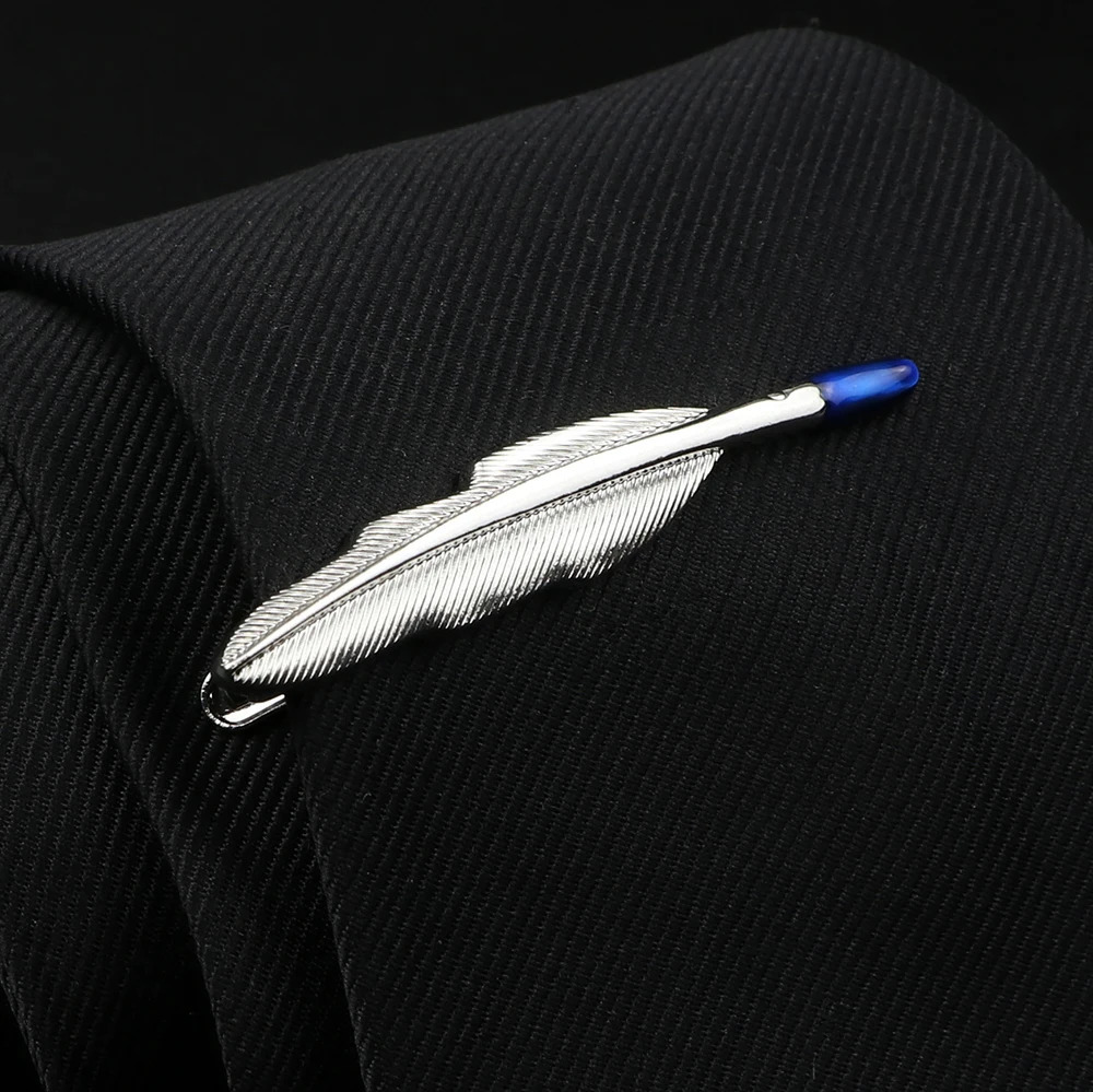 Mens Tie Clips 28 ns Option Car Saxophone Glasses Feather Shape Metal Clip n Pins Wholesale Retail 250715