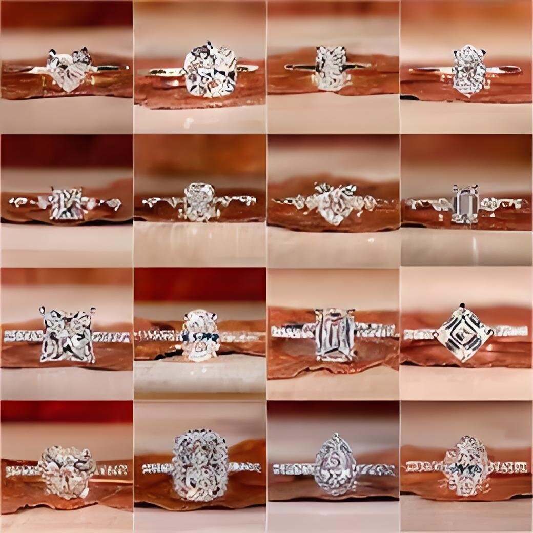 Wholesale Vvs Moissanite 10K Solid Engagement Eternity Rings Women Sier Dia Emerald Radiant Oval Cut Gold Ring Free shipping