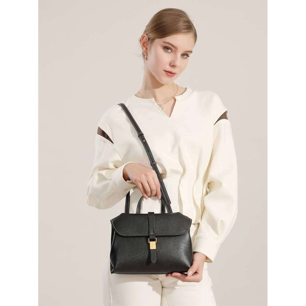 2025 Genuine Leather Women's Shoulder Soft Cowhide Crossbody Bag Female Daily Commuting Handbag As gift for women