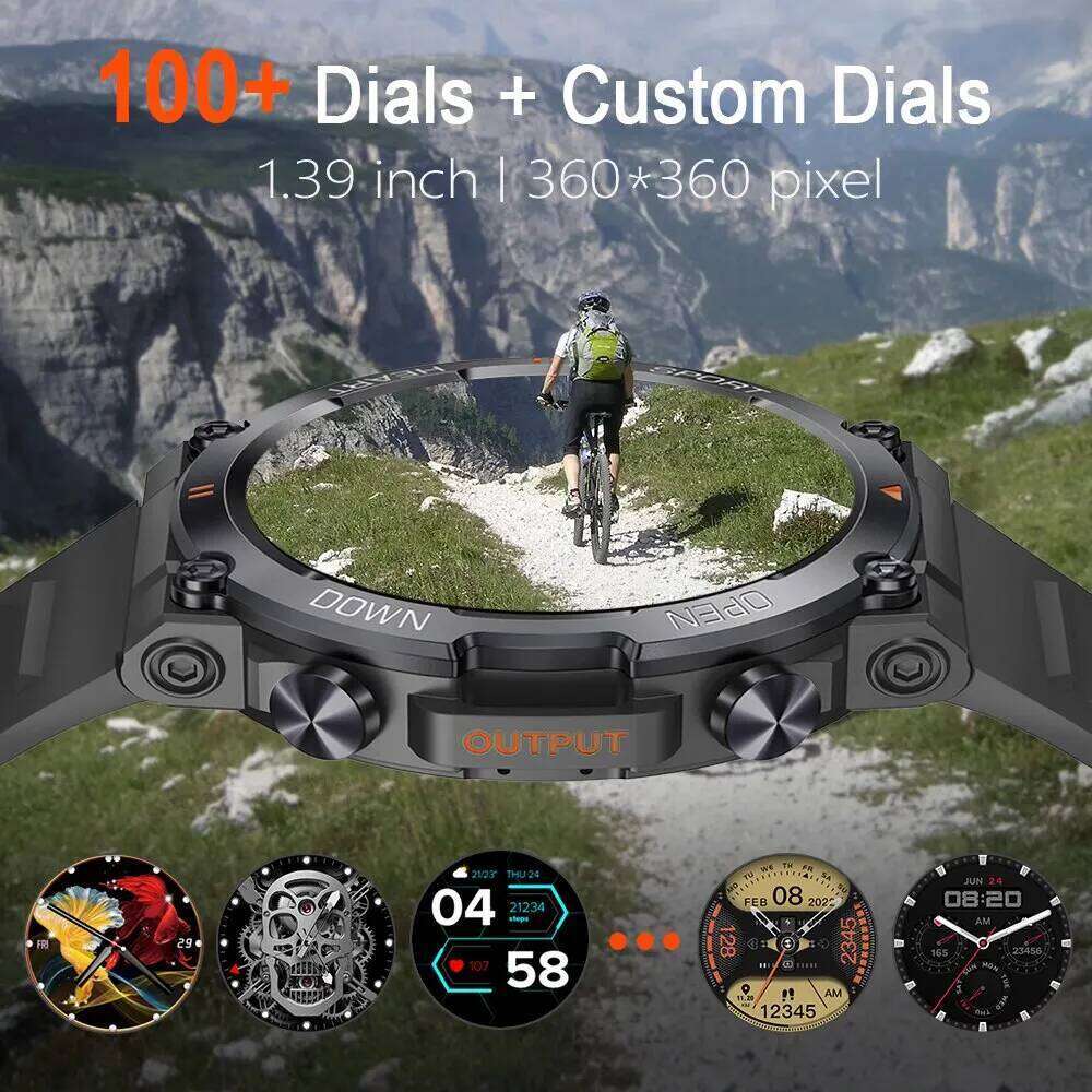 MEVADEN 1.39 Inch HD Bluetooth Call Smart Watch Men Sports Fiess Tracker Heart Monitor 400mAh Smartwatch For Android IOS MD56 free shipping