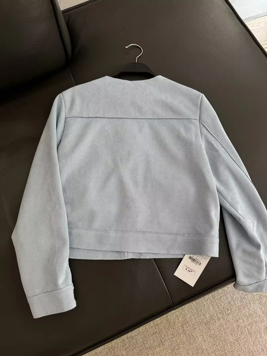 Autumn Product Womens Suede Texture Temperament Casual Versatile Effect Long Sleeve Short Jacket Coat 250715