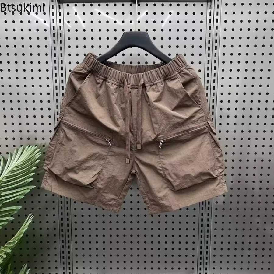 2025 Mens Summer Cargo Shorts Casual Beach Surfing Quick Dry Sport Shorts for Men Vintage Loose Multi-pocket Fitness Sweatpants W250718