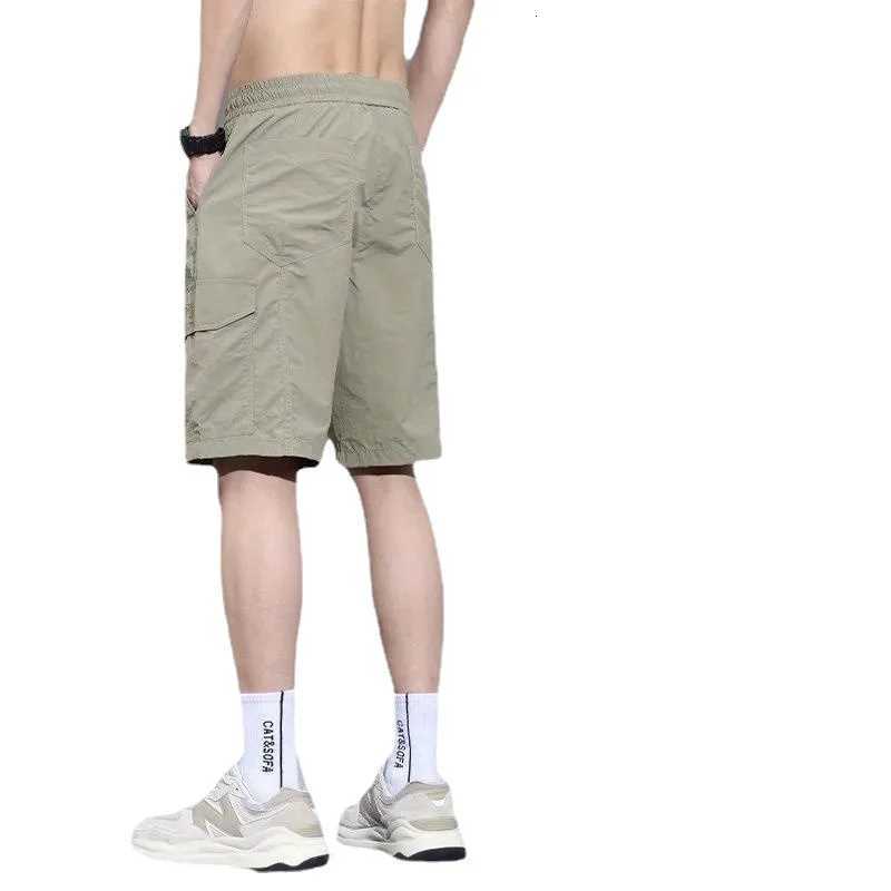 Mens Work Shorts Black Casual Pants for Man Mans Trouser Sweatpants Loose Fitting Casual Quick-drying Thin Summer s Y250718