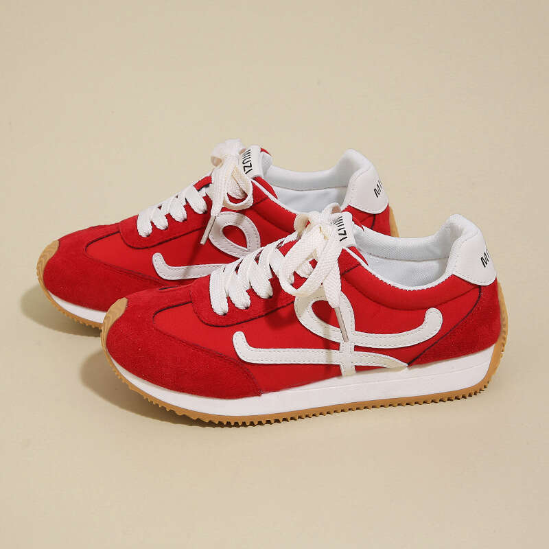 Round Free shipping Toe Cute and Ugly Forrest Gump for Women 2025 New High-End German Training Shoes Student Sneakers CL001