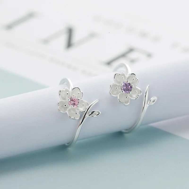 925 Sterling Silver Jewelry Sets Romantic Rose Flower Necklace+Earrings+Ring+Bracelet For Women X250718