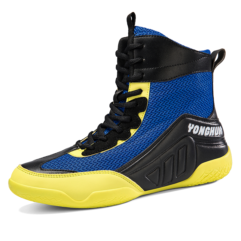 Boxing shoes Sanda shoes comprehensive training shoes high-top squat training shoes non-slip breathable and shock-absorbing