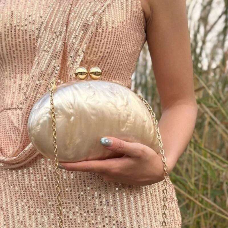 Designer Bags Evening Clutch Bag Women Dia Round Acrylic Handle Trapezoidal Purses And Handbag Wedding Party Luxury Bag