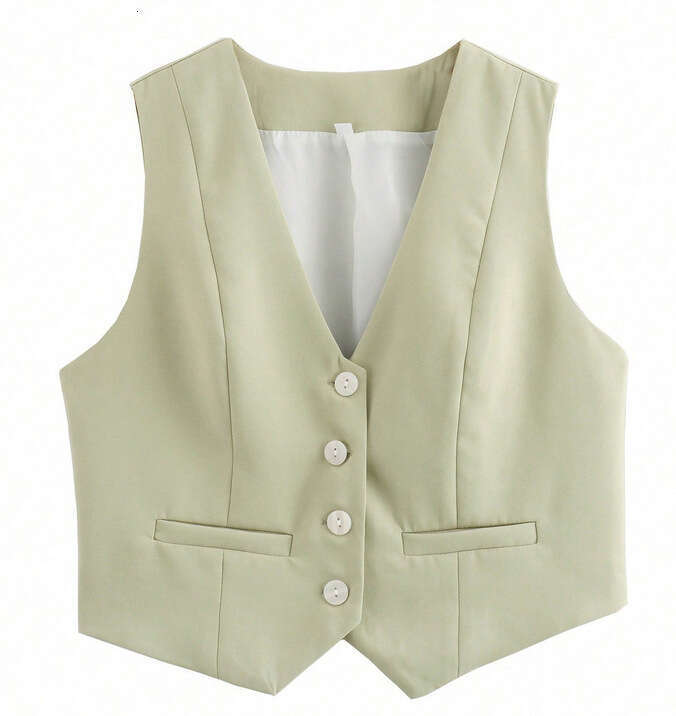 TRAFZAINS 6 Colors Y2k Summer Casual Vest Short Top For Women B5