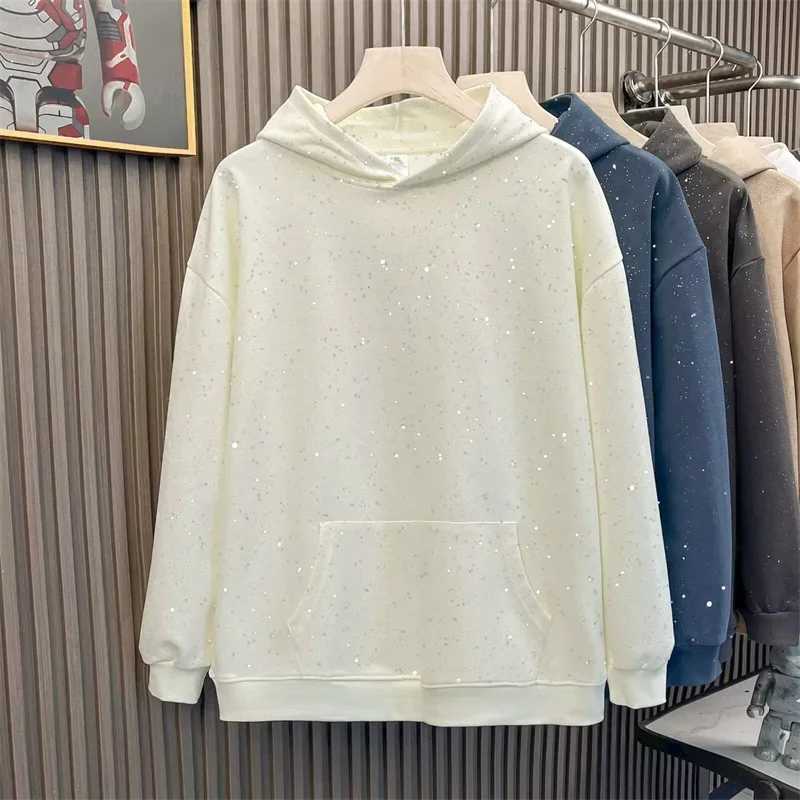 New Starry Graffiti Hoodies For Men Autumn Casual Oversized Y2K Pullover Hoody Vintage Hip Hop Fashion Hooded Sweatshirts XJ250714