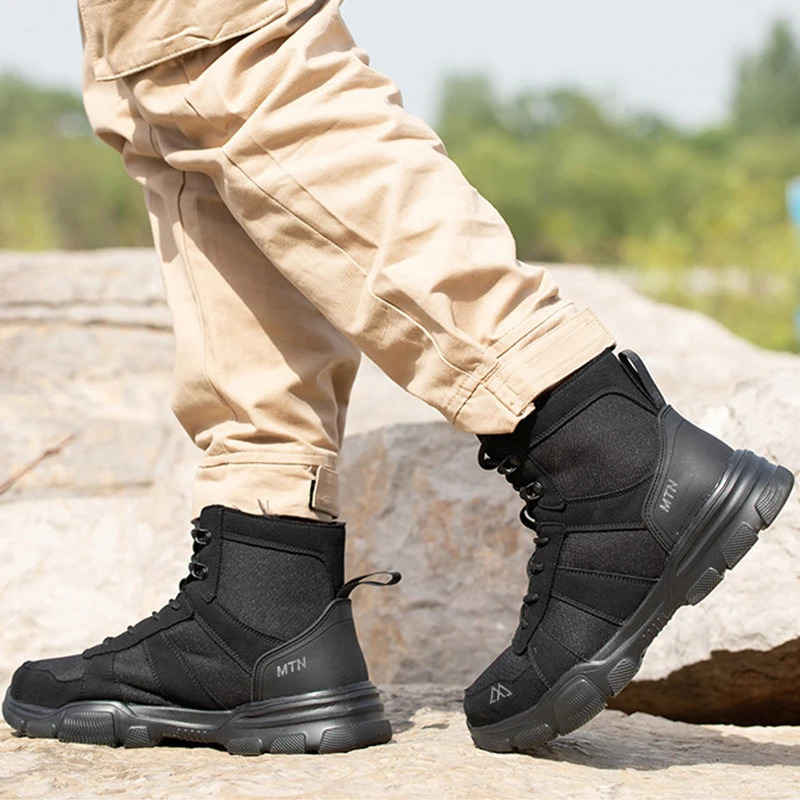 Indestructible Safety Boots Men Mens Tactical Shoes Lightweight Non Slip Work Comfortable Protective Men 250717