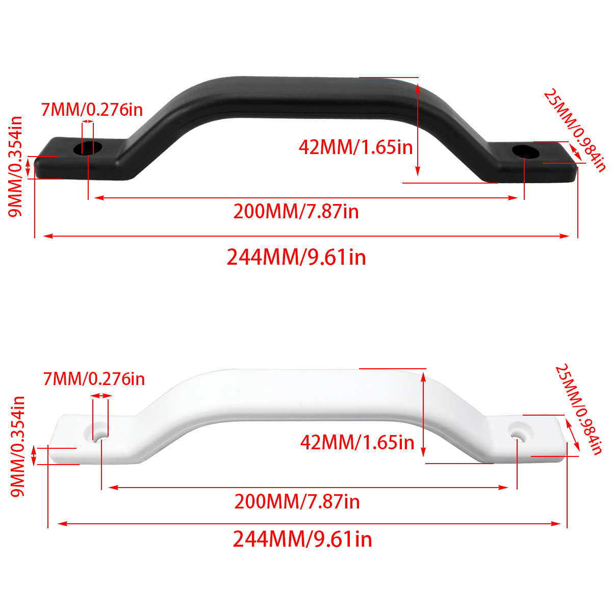Universal Plastic RV/Trailer Door Grip w/Arm Rest: Versatile Accessory for Various Vehicles
