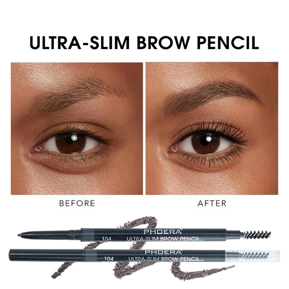 Waterproof Eyeliner Eyebrow Pencil with Eye Brow Brush Multi-purpose Korean Cosmetics for Women Smooth Eye Brow Pens Make Up 250712
